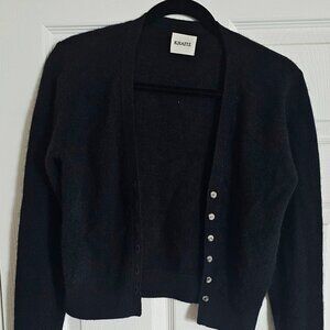 KHAITE Scarlet Cashmere-blend Cardigan - Women - Black Knitwear - XS